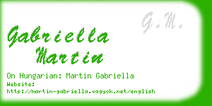 gabriella martin business card